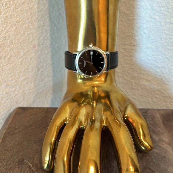 Raymond Weil Toccata Black Dial Black Leather Men's Quartz Watch 5569 X 124864 - Picture 4 of 13